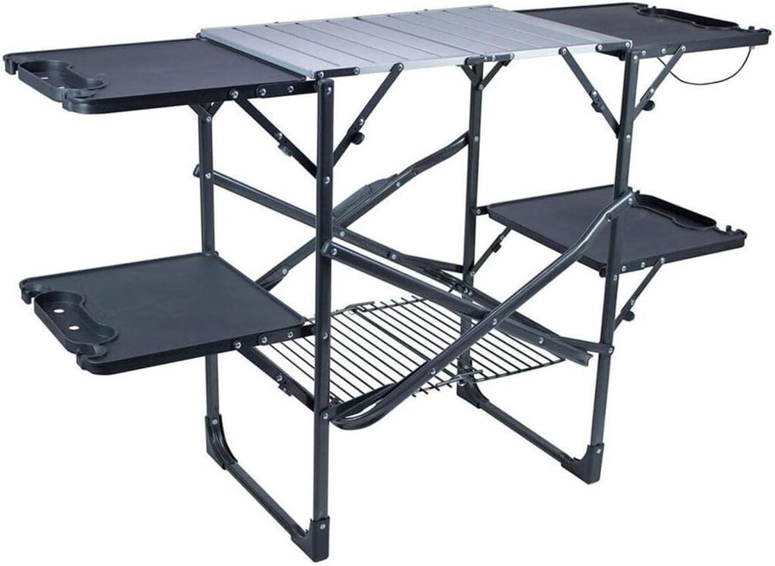 Folding Picnic Table - İnce Katlanabilir Portatif Kamp Mutfak Masası,