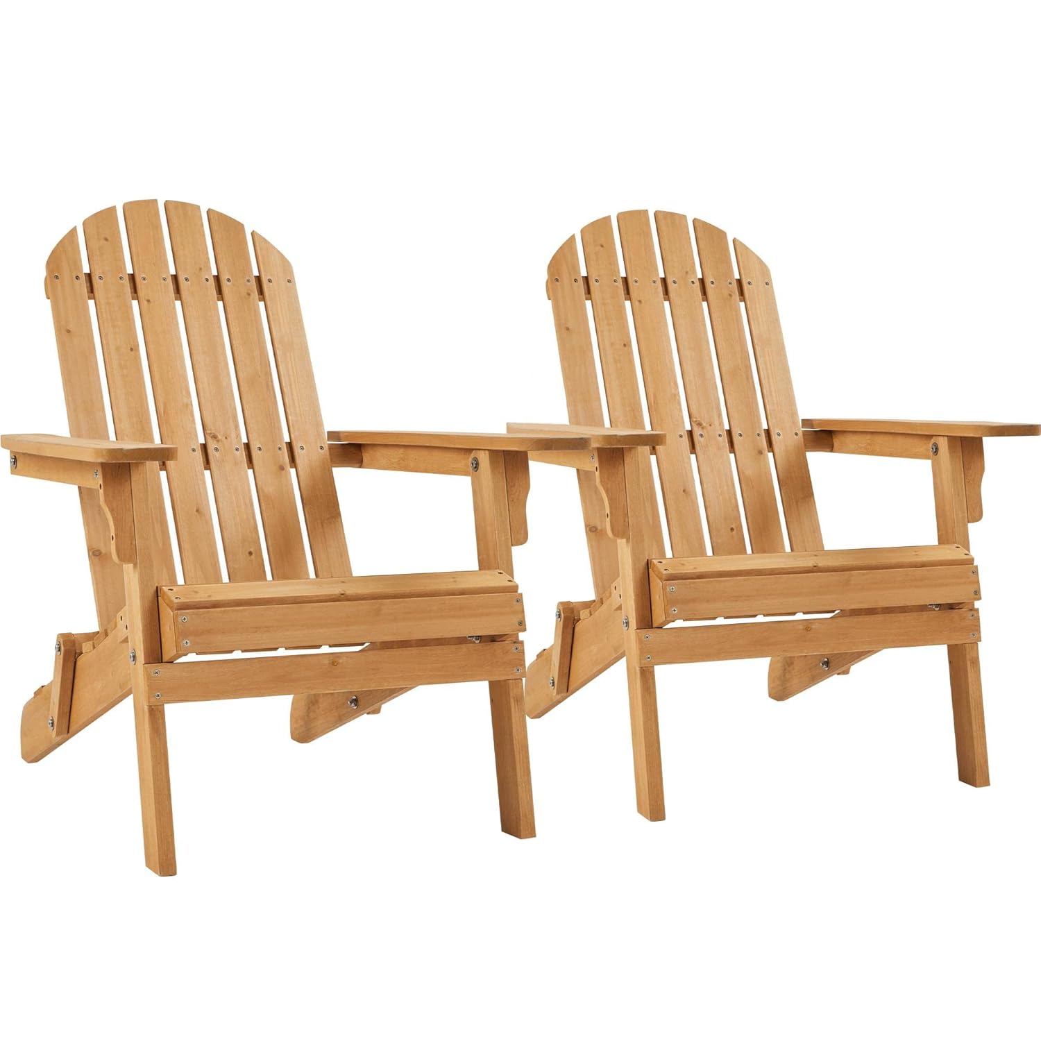 Outdoor Furniture And Fire Pit - Katlanır Adirondack Sandalye Seti 2'li Dış