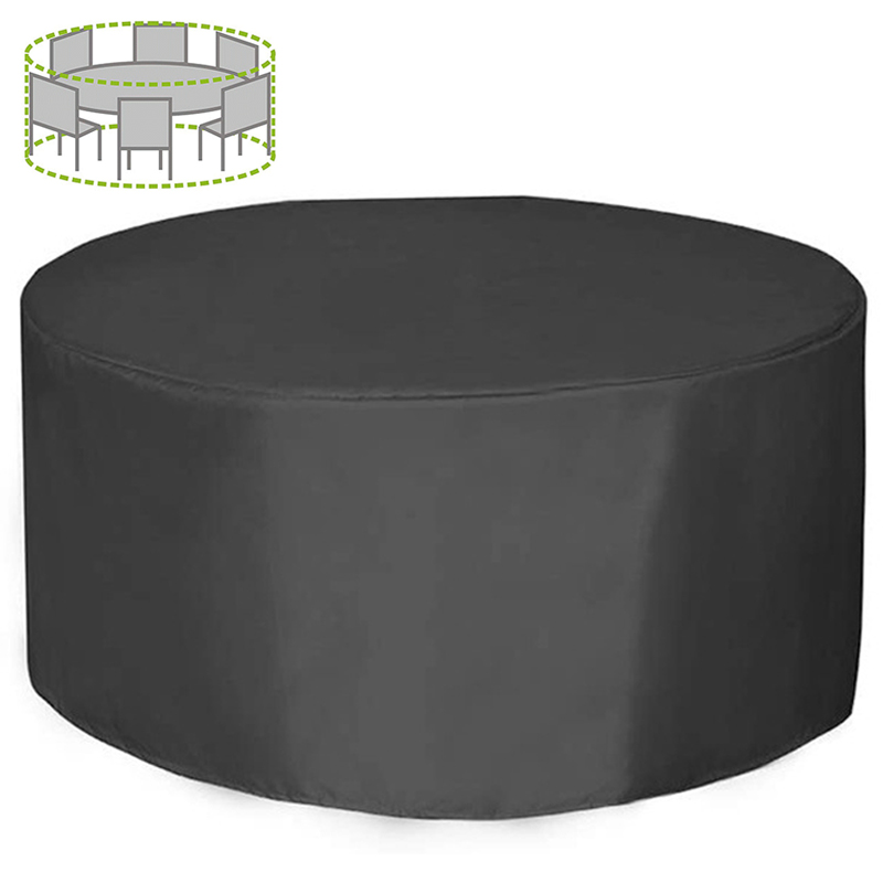 Outdoor Furniture Cover Waterproof - 12 Boyutlu Yuvarlak Mobilya Örtüsü 210D