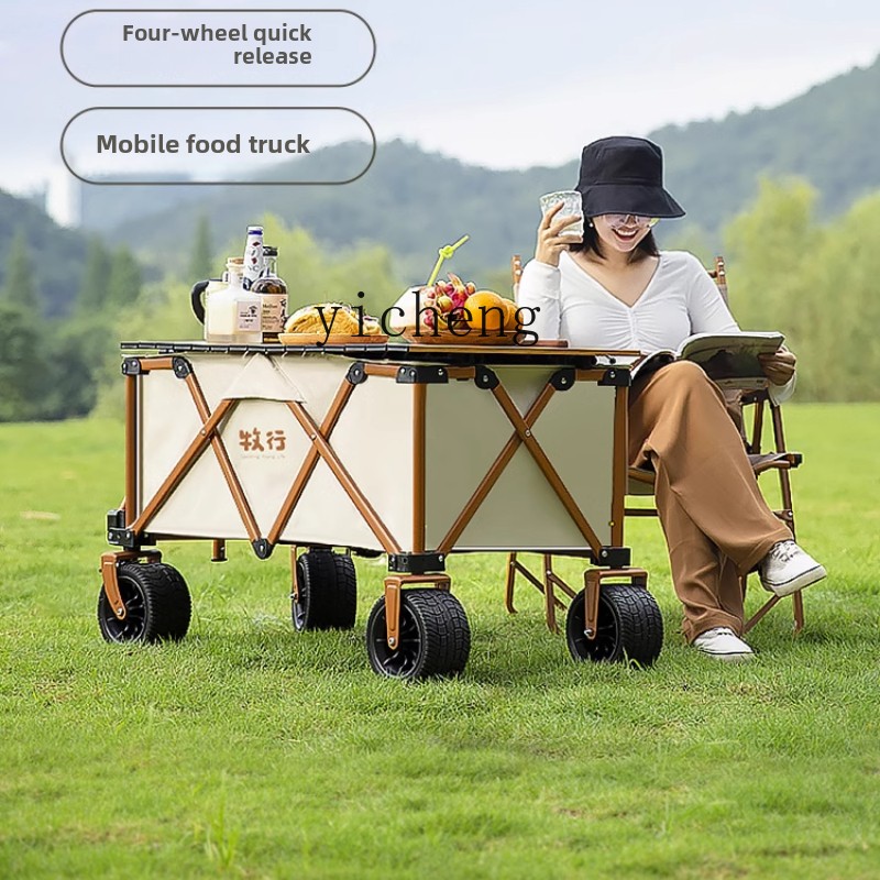 Folding Picnic Table - XL otlatma kamp arabası katlanır kamp
