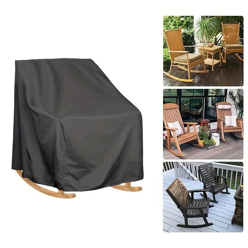 Outdoor Furniture Rocking Chair - Ağır Hizmet Tipi Oxford Kumaş Açık