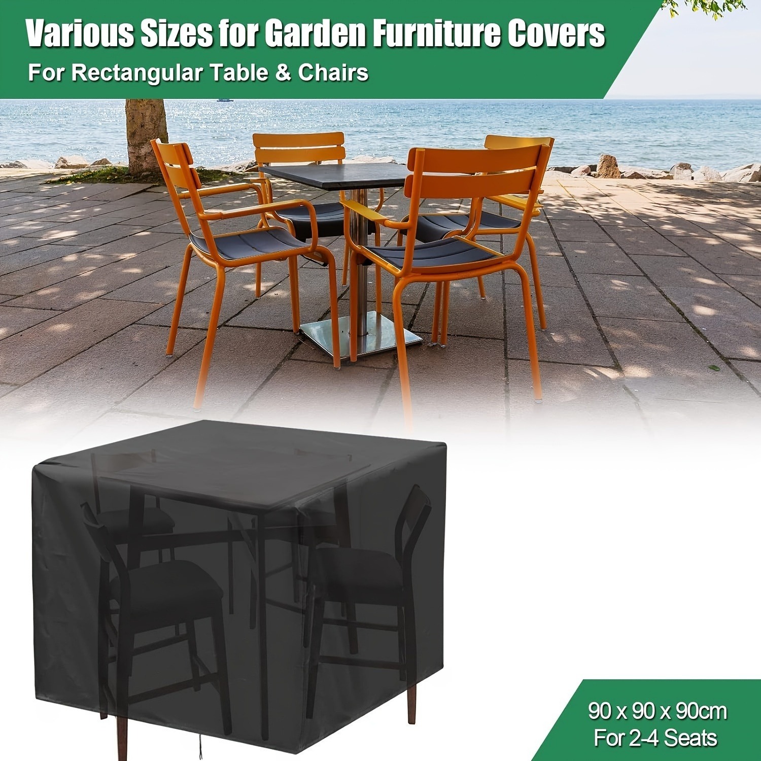 Outdoor Furniture Cover Waterproof - Ağır Hizmet Tipi 210D Dış Mekan