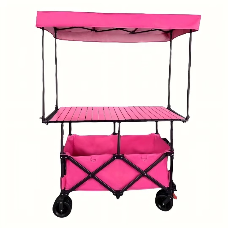 Folding Picnic Table - Katlanabilir Çelik Masa Arabası Sokak Tezgahı