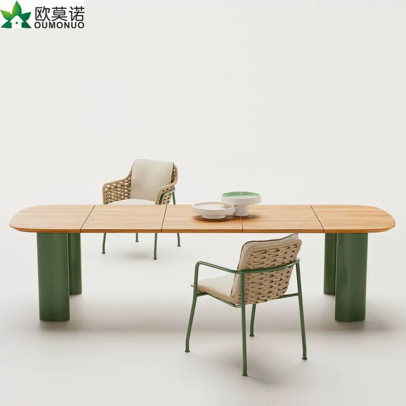 Outdoor Furniture Cafe - İskandinav Rattan Açık Hava Yemek Masası