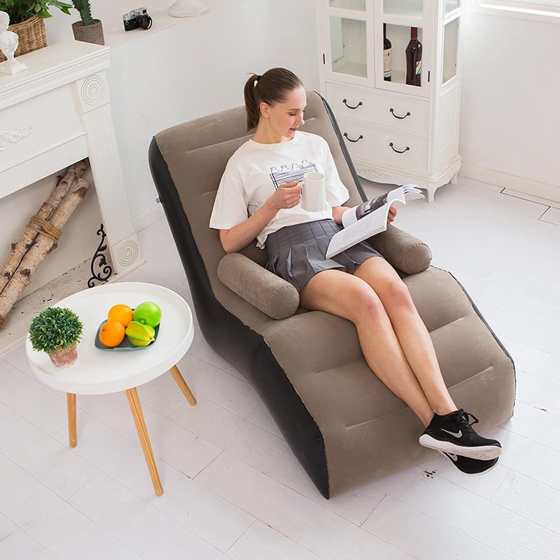 Outdoor Furniture Lounge Chair - Katlanır Tembel Kanepe, Şişme Şezlong Kalınlaşmış