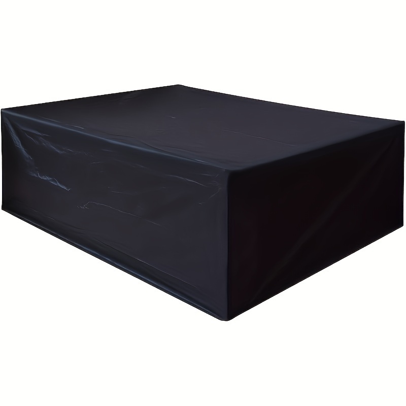 Outdoor Furniture With Covers - Siyah dış mekan mobilya örtüsü, 420D