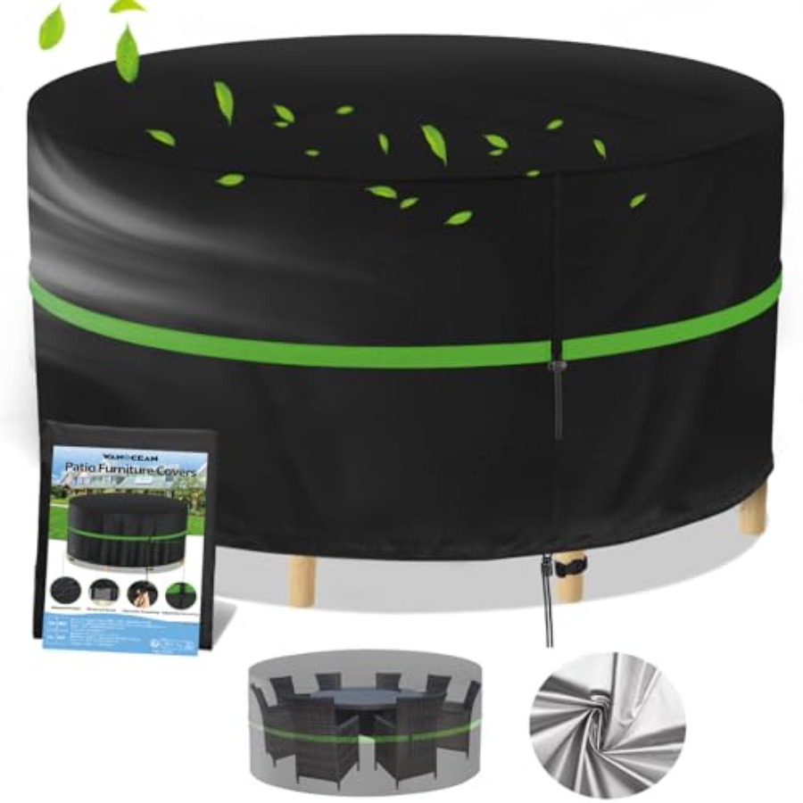 Yuvarlak Veranda Mobilya Örtül - Outdoor Furniture Cover Waterproof incelemesi ve fiyatı