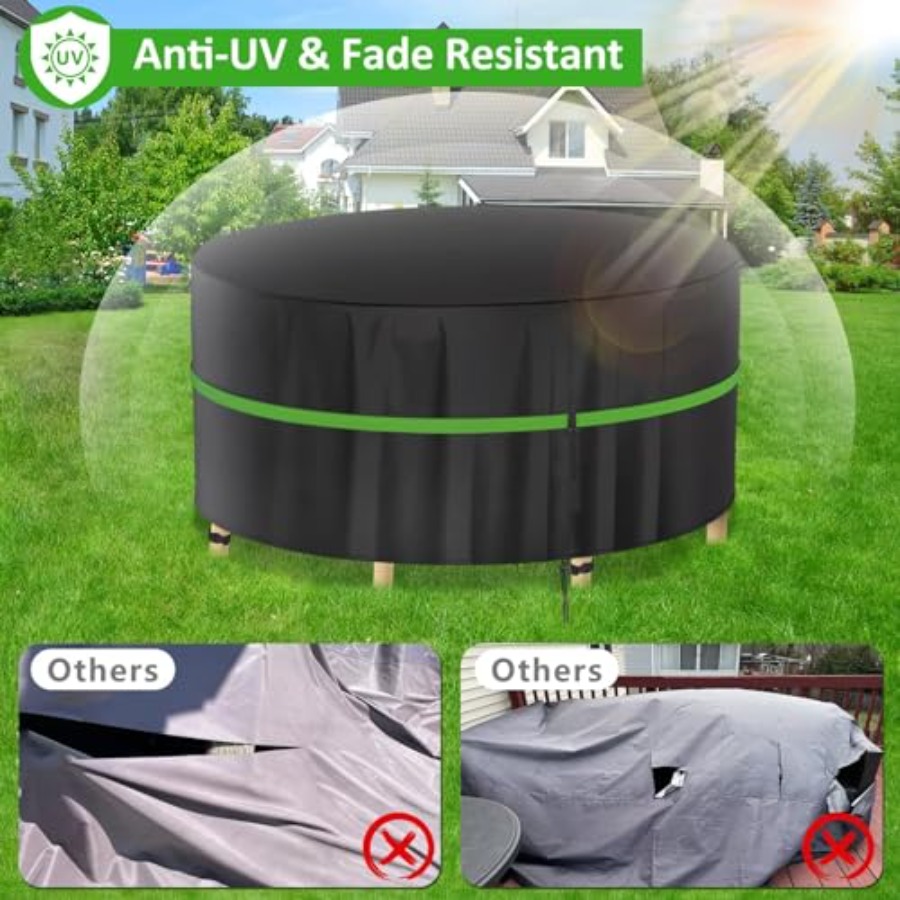 Yuvarlak Veranda Mobilya Örtül - Outdoor Furniture Cover Waterproof incelemesi ve fiyatı