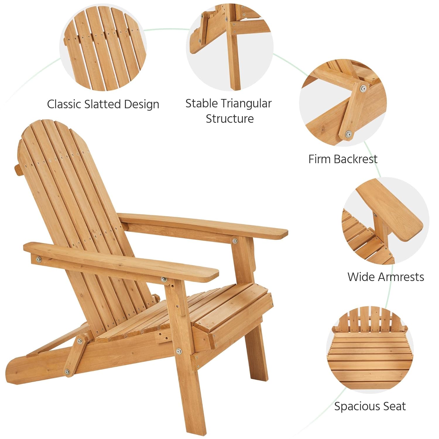 Katlanır Adirondack Sandalye S - Outdoor Furniture And Fire Pit incelemesi ve fiyatı