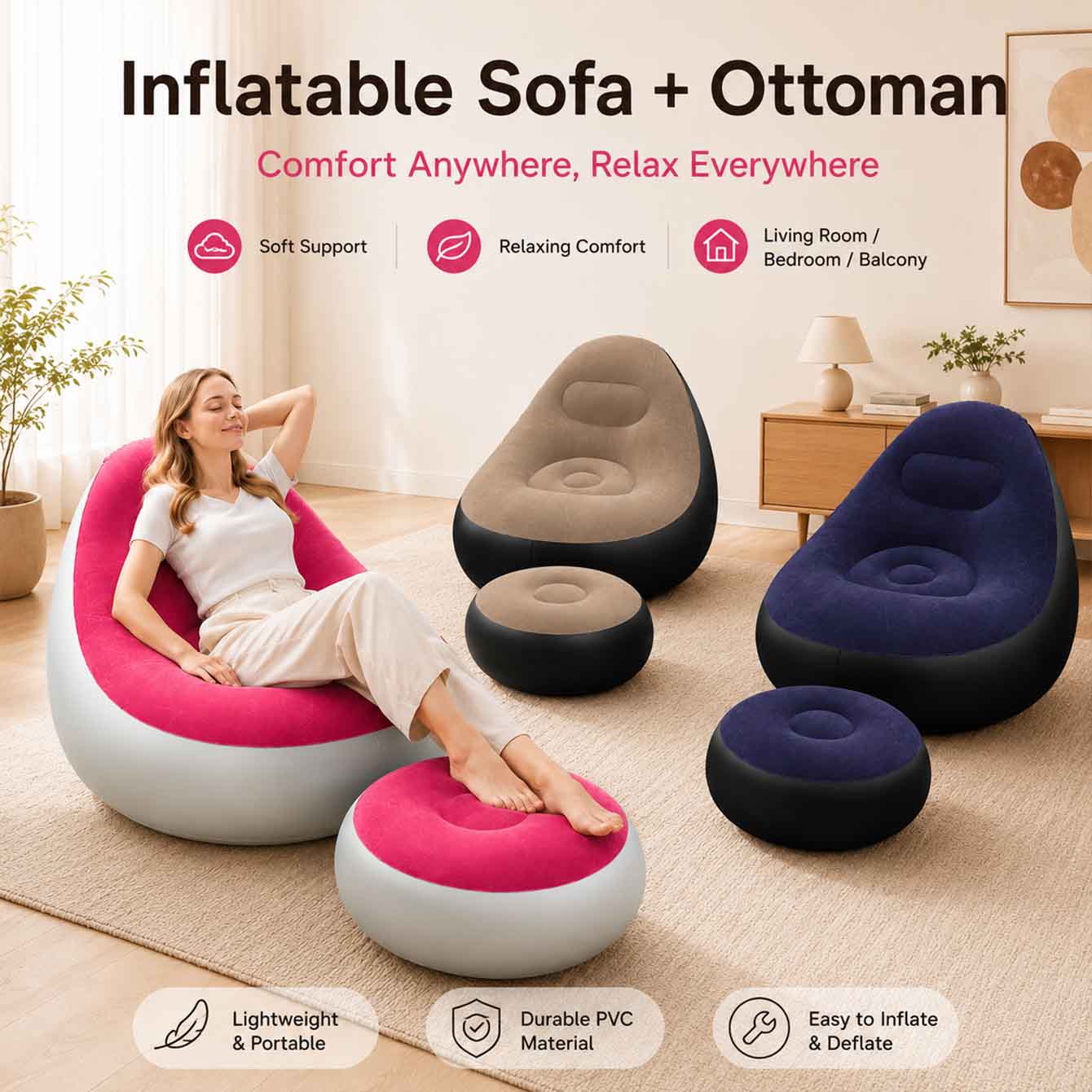 Yetişkinler için Şişme Koltuk, - Outdoor Furniture Lowes incelemesi ve fiyatı