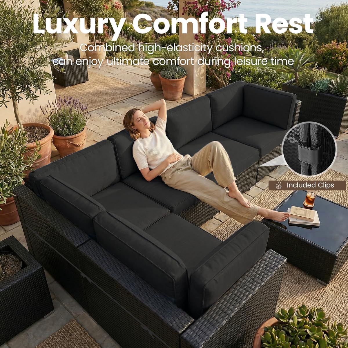 8 Parçalı Veranda Mobilya Seti - Outdoor Furniture And Fire Pit incelemesi ve fiyatı