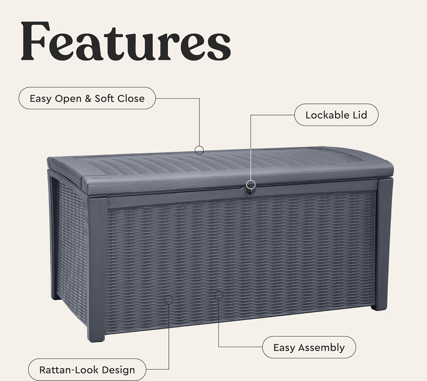 110 Galonluk Dış Mekan Depolam - Outdoor Furniture Rattan incelemesi ve fiyatı
