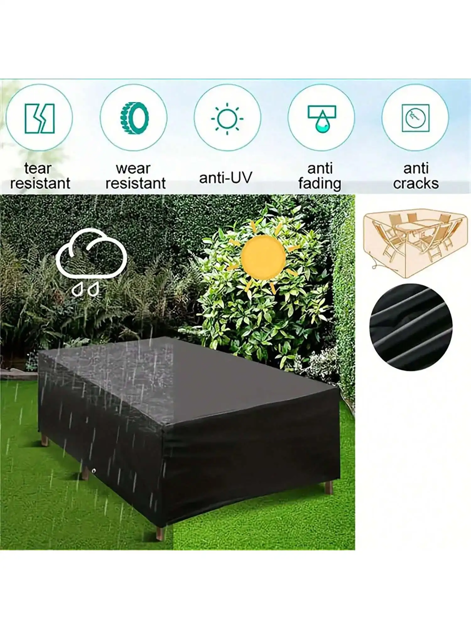 Sandalyeler, Kanepeler ve Masa - Outdoor Furniture Cover Waterproof incelemesi ve fiyatı