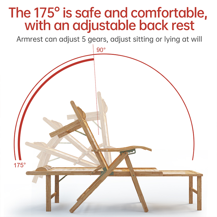 Hafif Modern Tasarım Bambu Kat - Outdoor Furniture Lounge Chair incelemesi ve fiyatı
