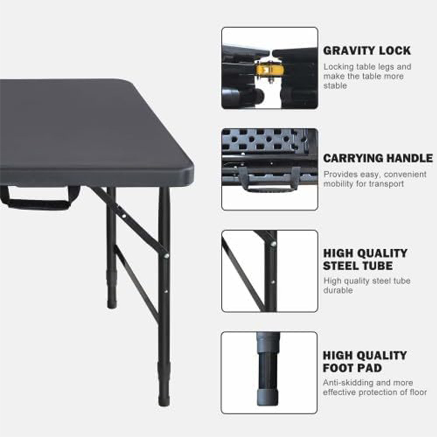 Katlanır Masa 4ft Yükseklik Ay - Folding Picnic Table incelemesi ve fiyatı