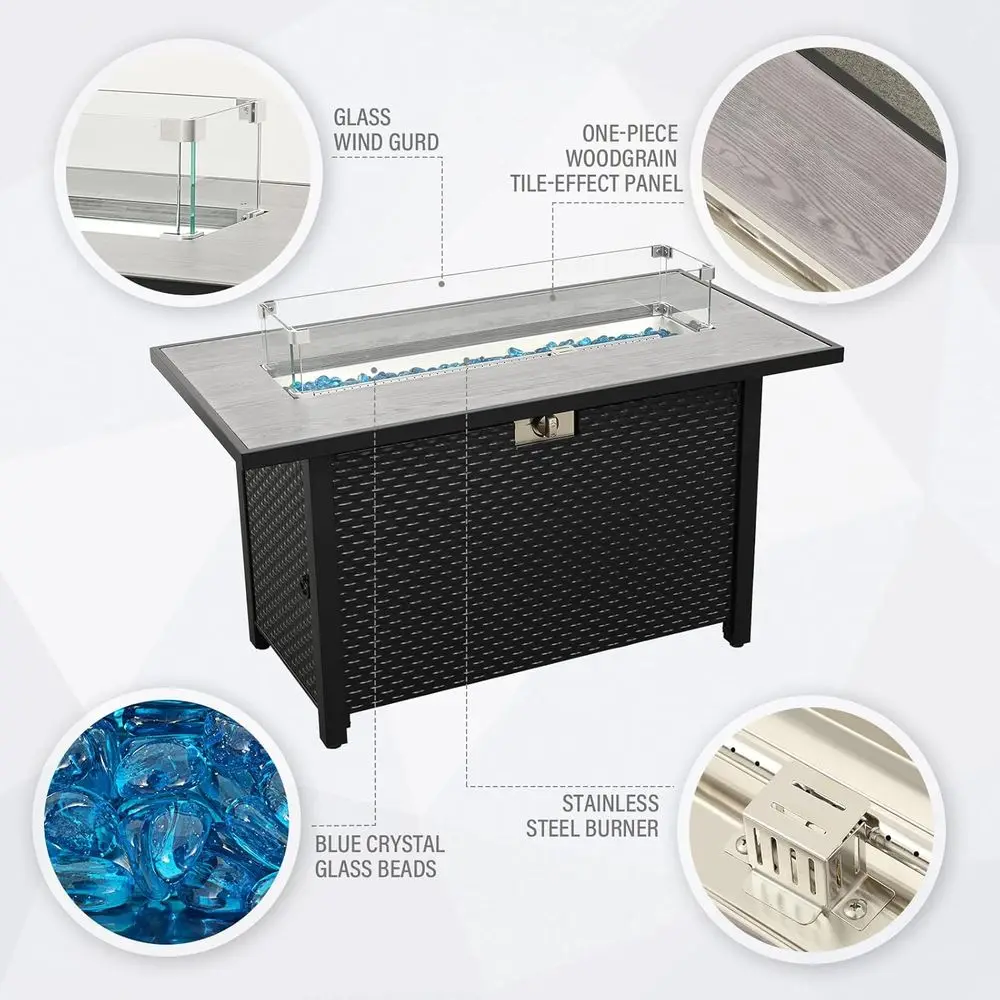 8 Parçalı Dış Mekan Mobilya Se - Outdoor Furniture And Fire Pit incelemesi ve fiyatı