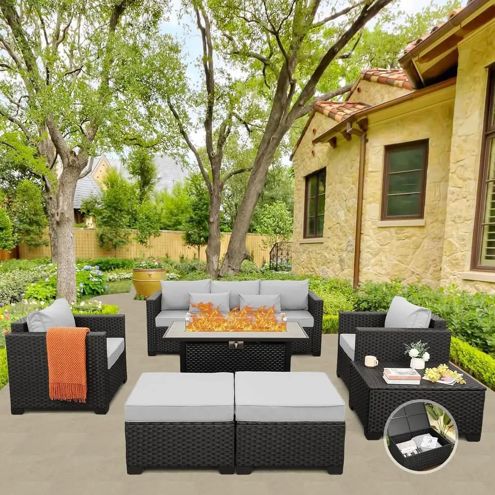 45 Parçalı Dış Mekan Veranda M - Outdoor Furniture And Fire Pit incelemesi ve fiyatı