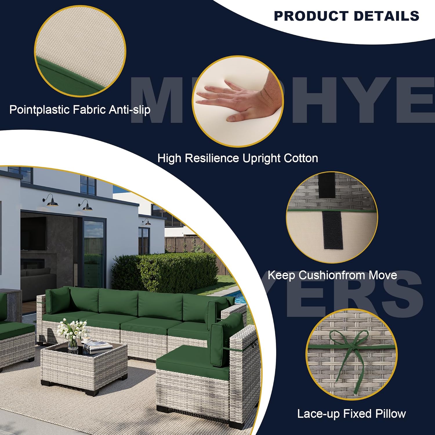8 Parçalı Dış Mekan Veranda Mo - Outdoor Furniture And Fire Pit incelemesi ve fiyatı