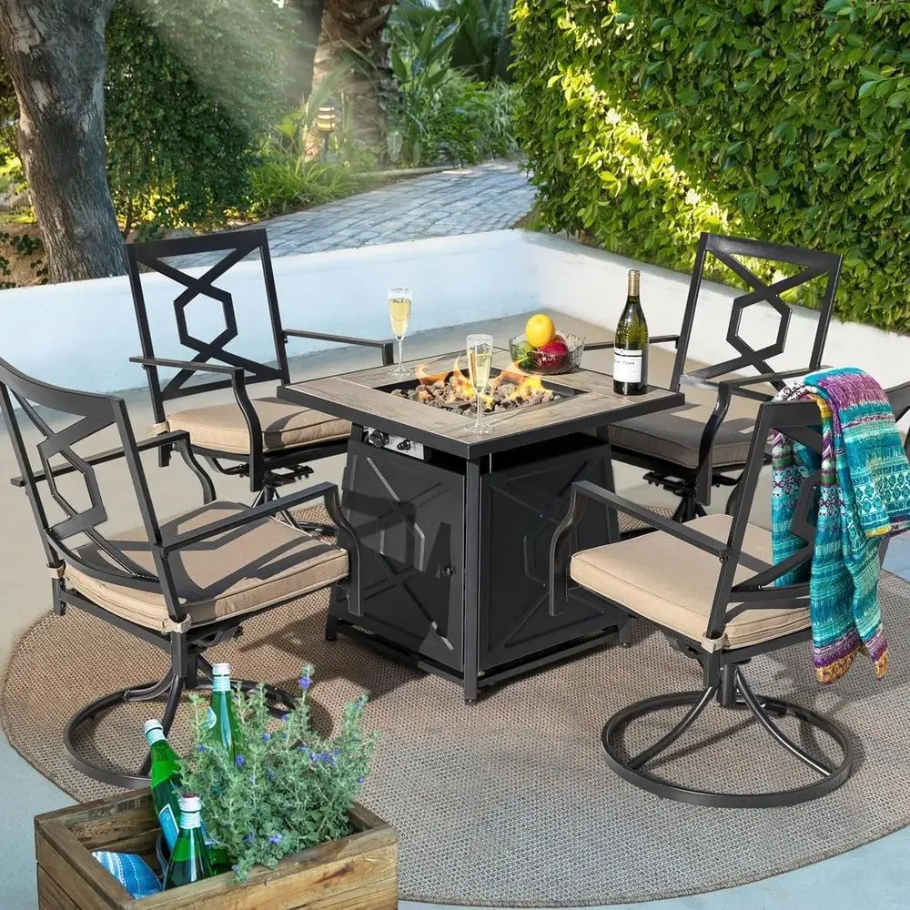 5 Parçalı Dış Mekan Veranda Mo - Outdoor Furniture And Fire Pit incelemesi ve fiyatı