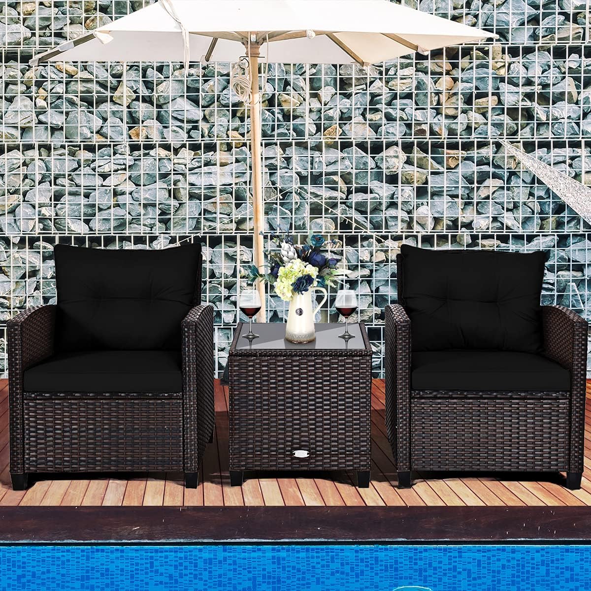 3 Parça Veranda Mobilya Seti,  - Outdoor Furniture Rattan incelemesi ve fiyatı