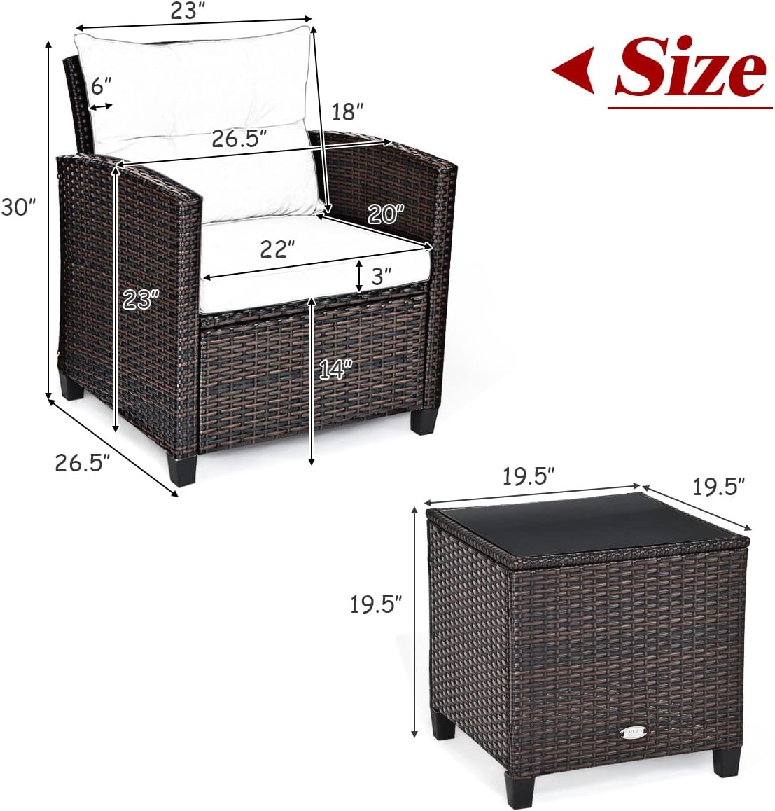 3 Parça Veranda Mobilya Seti,  - Outdoor Furniture Rattan incelemesi ve fiyatı